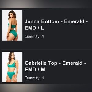 Frankies Bikinis - Emerald Green Bikini